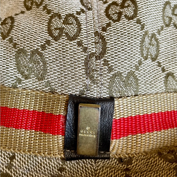 Rare Vintage Gucci Women’s Fedora Bucket Hat, Cloth, w GG monogram. Small - Picture 4 of 9